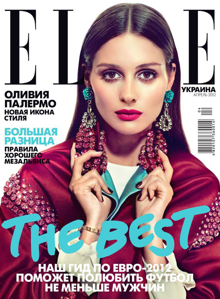 名媛Olivia Palermo 登上《Elle》乌克兰4月封面