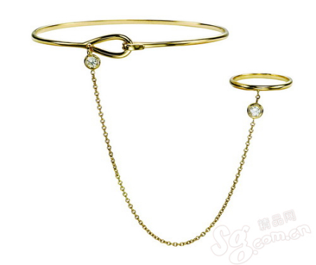 项链手镯戒指相连的“连体”珠宝新概念(组图)