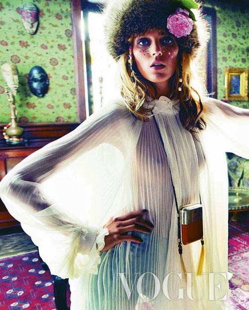 巴黎版Vogue九月时装大片：嬉皮情结