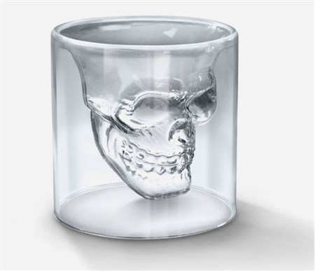 Doomed Skull Shotglass水晶骷髅威士忌酒杯