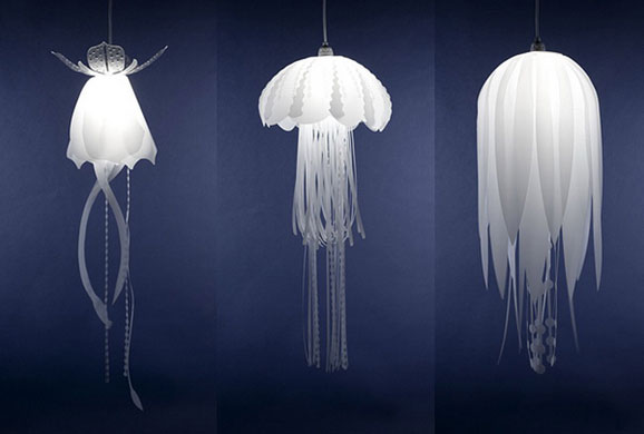 水母吊灯：在家中领略诡异海底世界