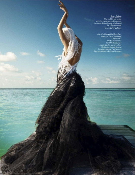 《Vogue》大片 海之女神神秘性感
